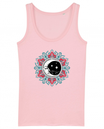 Mandala cu Luna Yoga Cotton Pink