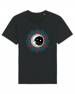 Mandala cu Luna Yoga Tricou mânecă scurtă Unisex Rocker