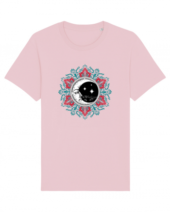 Mandala cu Luna Yoga Cotton Pink