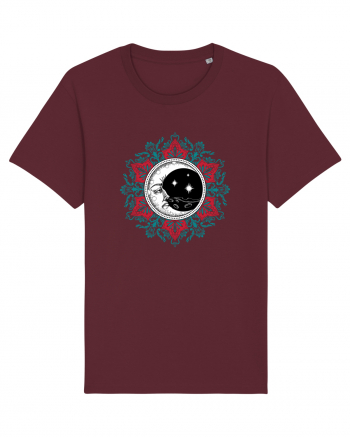 Mandala cu Luna Yoga Burgundy