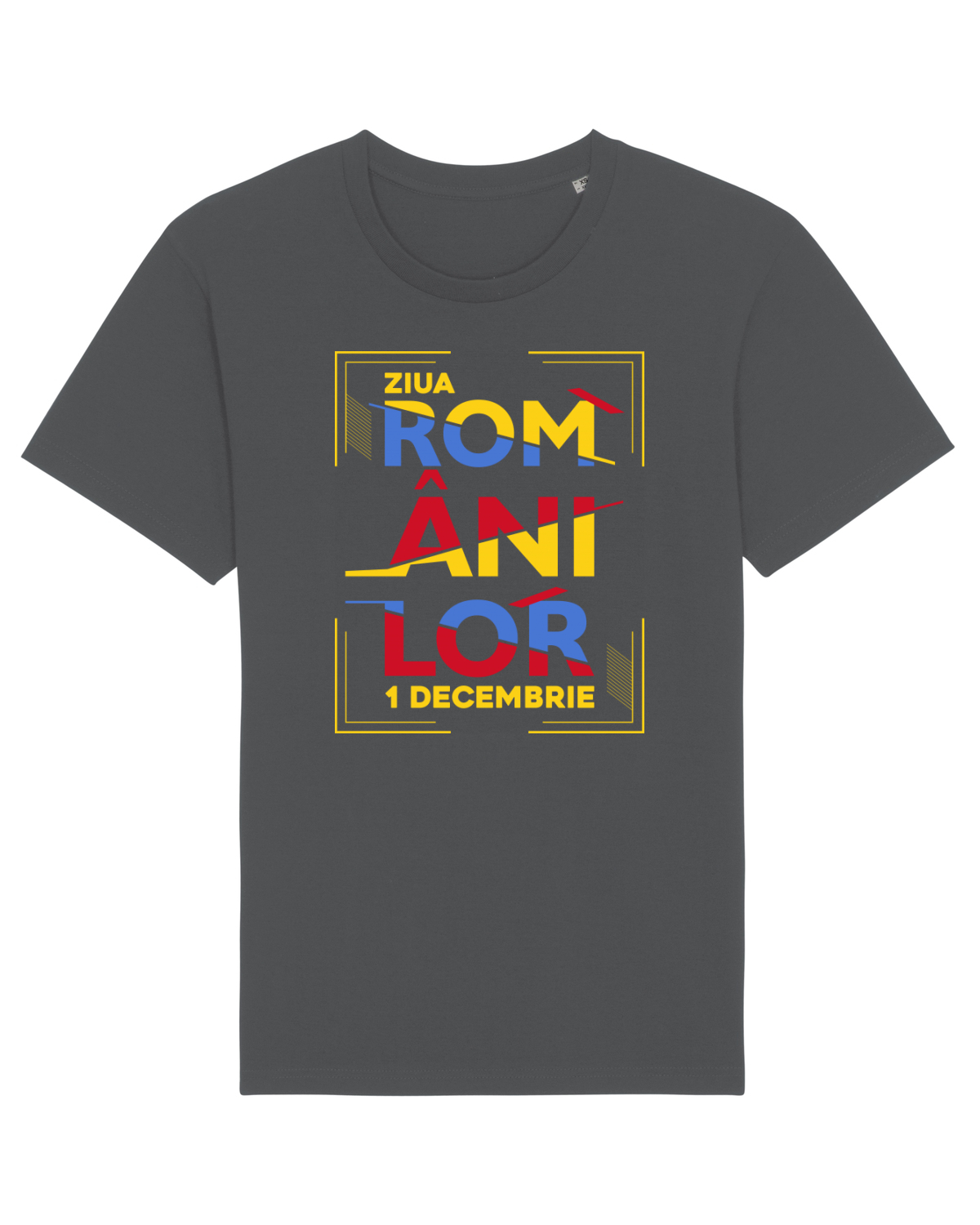 Tricou mânecă scurtă Unisex Rocker Anthracite