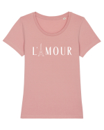 L'amour Tricou mânecă scurtă guler larg fitted Damă Expresser