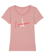 L'amour Tricou mânecă scurtă guler larg fitted Damă Expresser