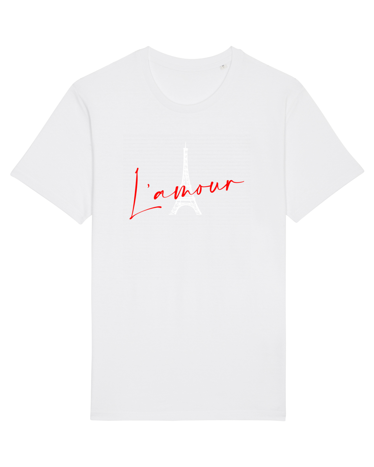 Tricou mânecă scurtă Unisex Rocker White