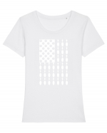 BOWLING Tricou mânecă scurtă guler larg fitted Damă Expresser