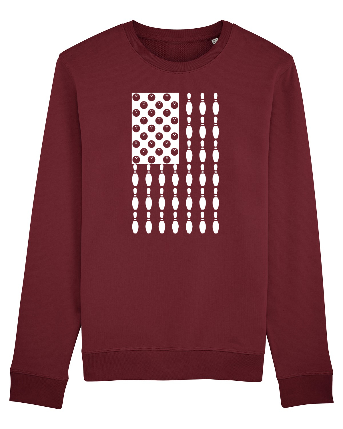 Bluză mânecă lungă Unisex Rise Burgundy