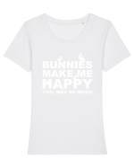 BUNNIES Tricou mânecă scurtă guler larg fitted Damă Expresser