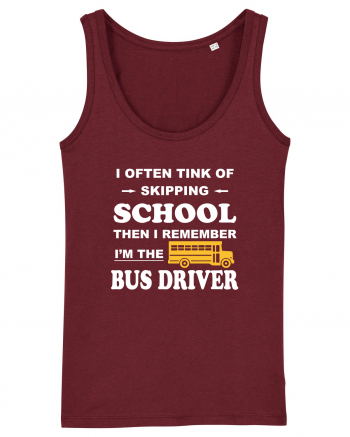 BUS DRIVER Burgundy