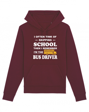 BUS DRIVER Burgundy