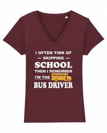 BUS DRIVER Burgundy