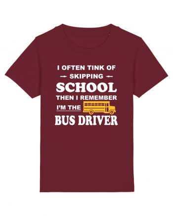 BUS DRIVER Burgundy