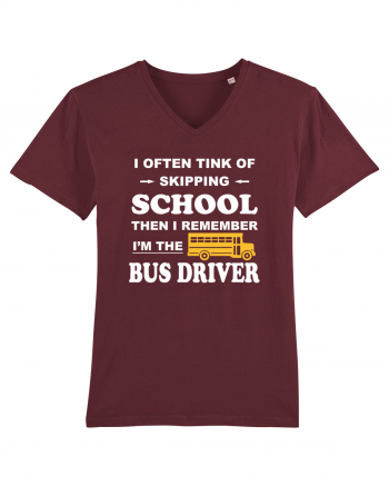 BUS DRIVER Burgundy