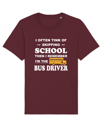 BUS DRIVER Burgundy