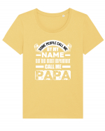 PAPA Tricou mânecă scurtă guler larg fitted Damă Expresser