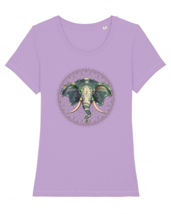Yoga Elefant in Mandala Lavender Dawn