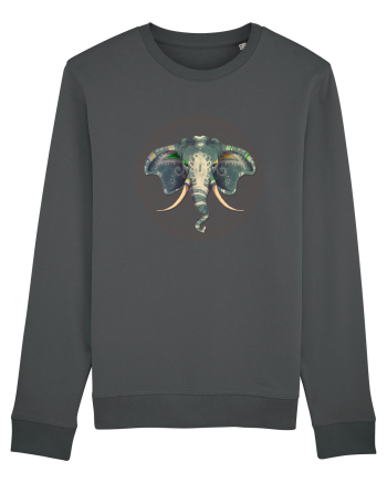 Yoga Elefant in Mandala Anthracite