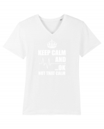 KEEP CALM Tricou mânecă scurtă guler V Bărbat Presenter