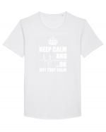 KEEP CALM Tricou mânecă scurtă guler larg Bărbat Skater