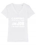 CAMPING Tricou mânecă scurtă guler V Damă Evoker