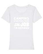 CAMPING Tricou mânecă scurtă guler larg fitted Damă Expresser