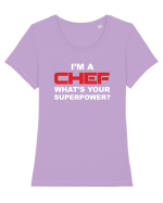 CHEF Tricou mânecă scurtă guler larg fitted Damă Expresser