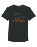 See you at the top Tricou mânecă scurtă guler larg Bărbat Skater