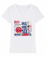 Marea Unire Tricou mânecă scurtă guler V Damă Evoker