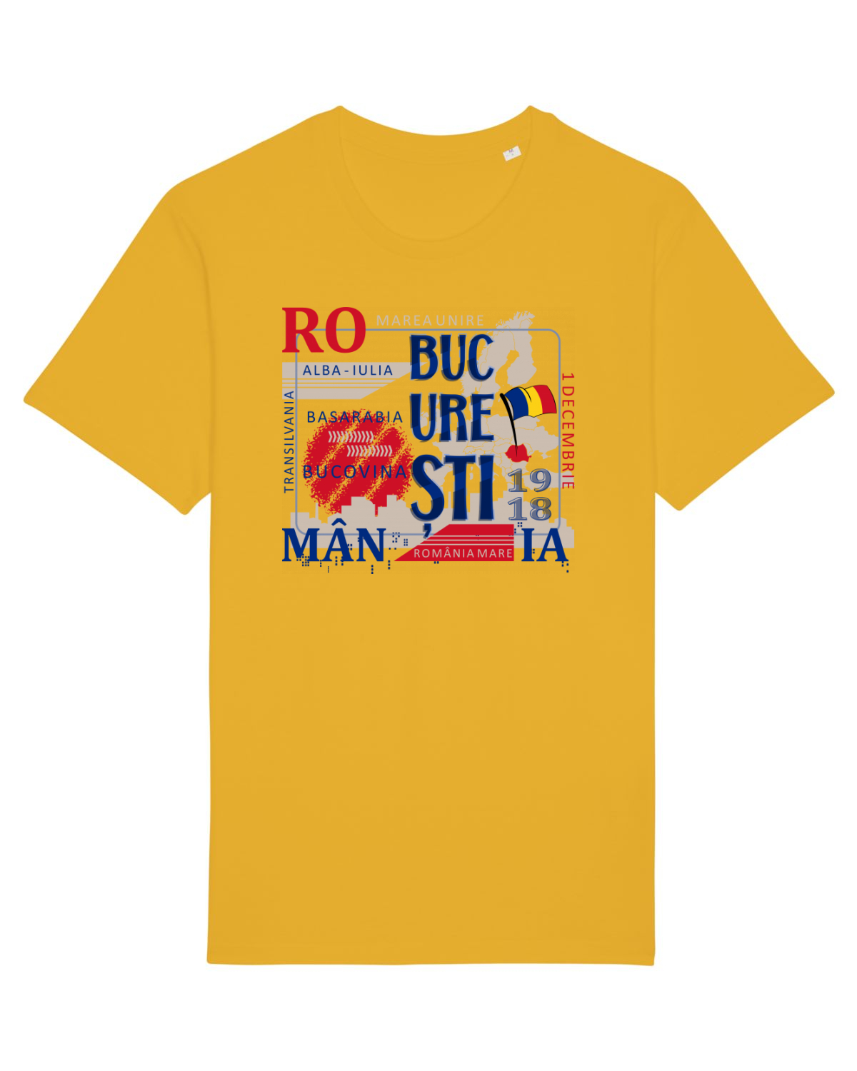 Tricou mânecă scurtă Unisex Rocker Spectra Yellow