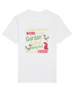 CHICKEN GARDEN Tricou mânecă scurtă Unisex Rocker