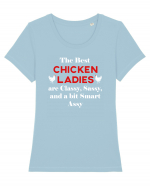 CHICKEN LADIES Tricou mânecă scurtă guler larg fitted Damă Expresser