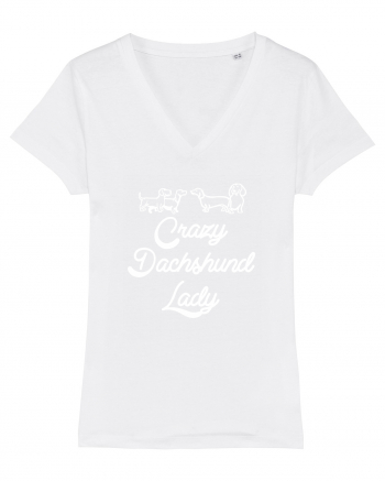 DACHSHUND LADY White