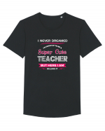 TEACHER Tricou mânecă scurtă guler larg Bărbat Skater