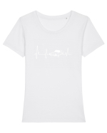 MUSTANG Tricou mânecă scurtă guler larg fitted Damă Expresser