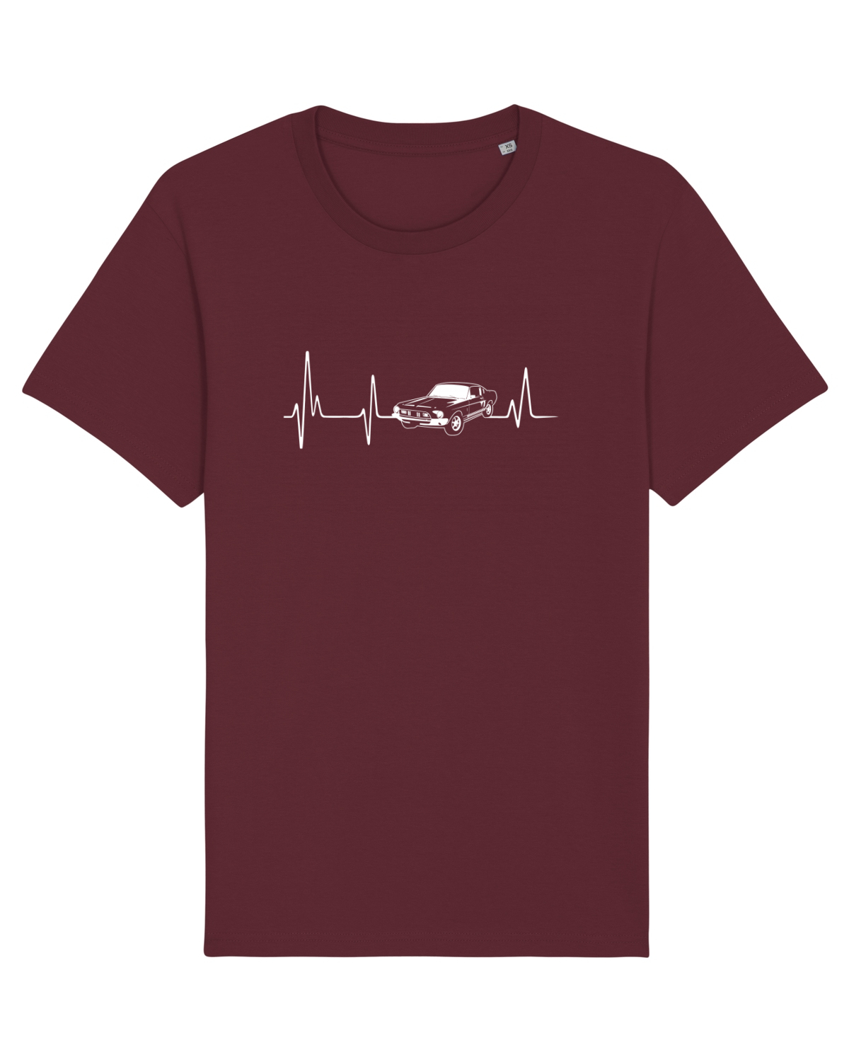 Tricou mânecă scurtă Unisex Rocker Burgundy