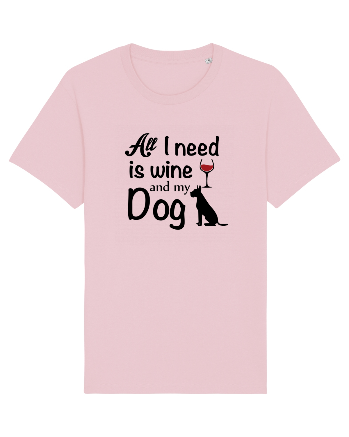 Tricou mânecă scurtă Unisex Rocker Cotton Pink