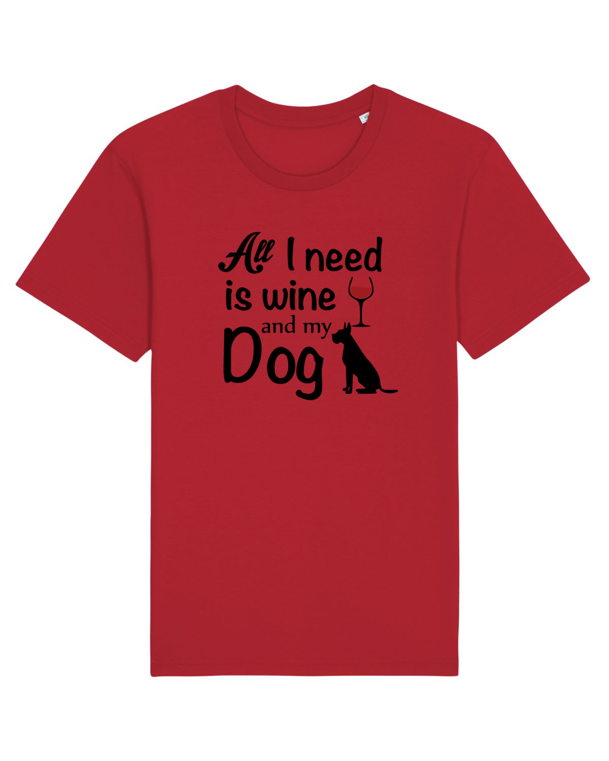 Tricou mânecă scurtă Unisex Rocker Red