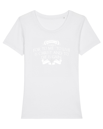 To live is Christ White