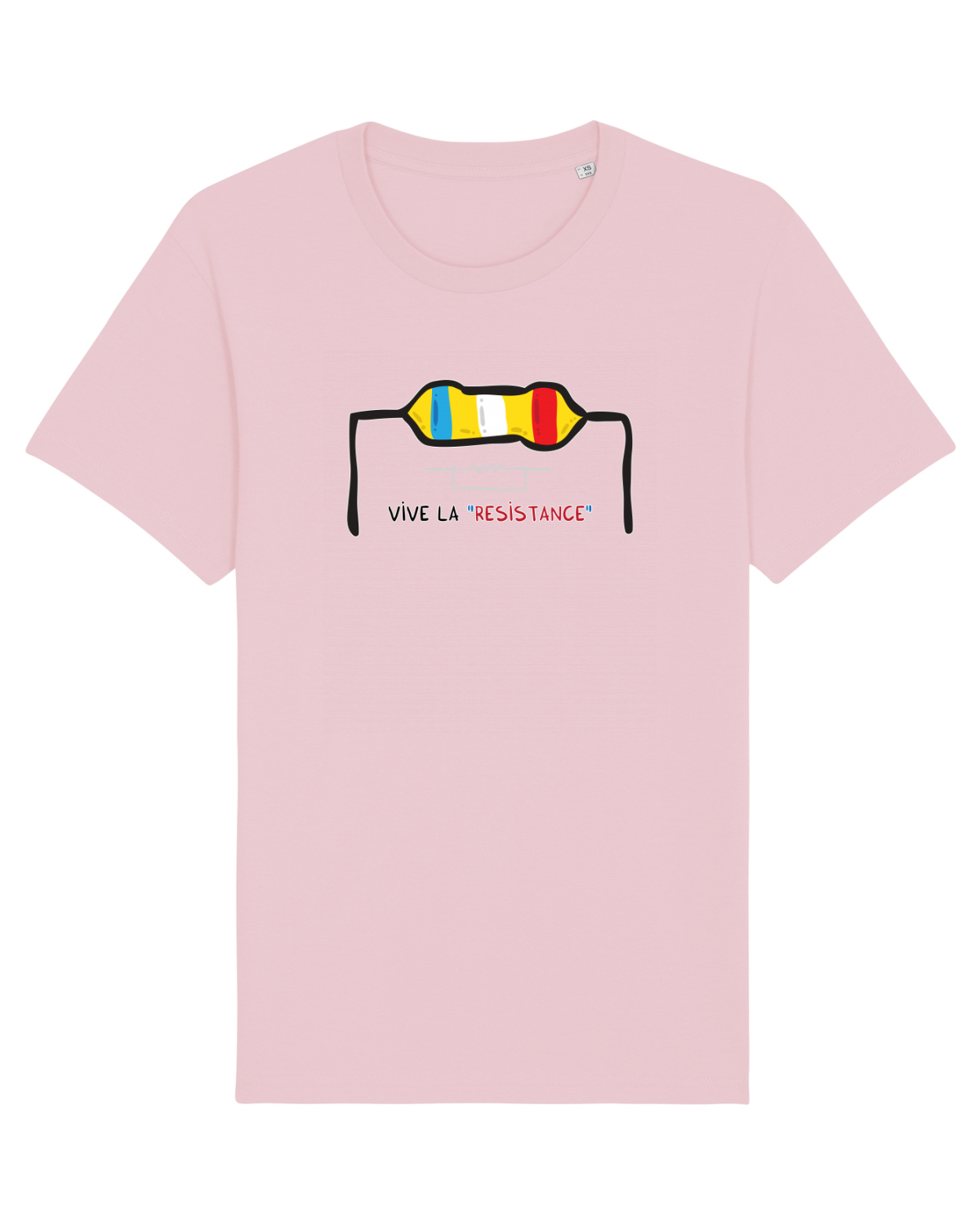 Tricou mânecă scurtă Unisex Rocker Cotton Pink