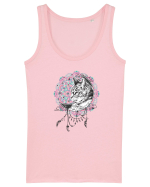 Pisică în Lună Dreamcatcher Mandala Maiou Damă Dreamer