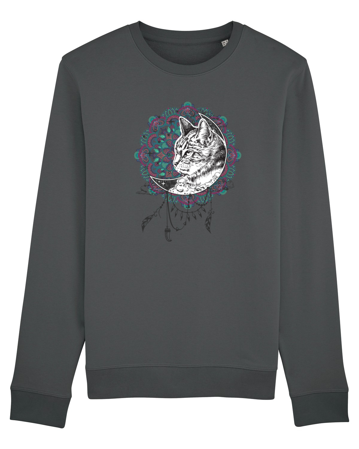 Bluză mânecă lungă Unisex Rise Anthracite