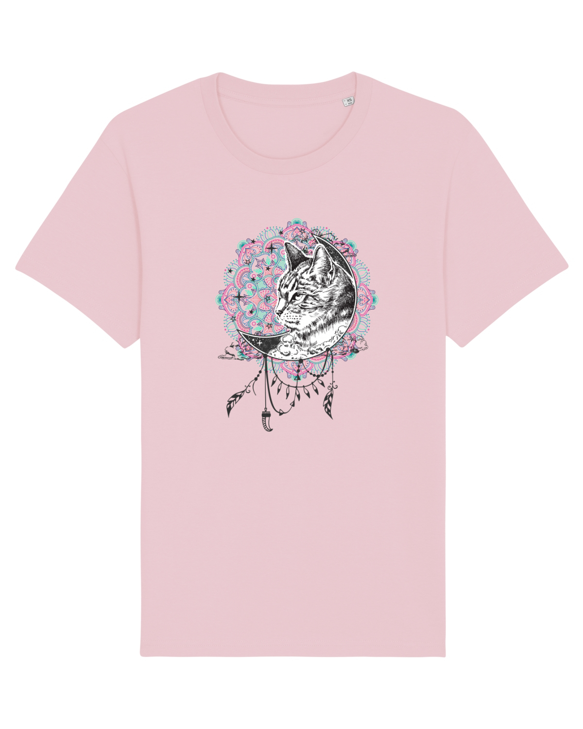 Tricou mânecă scurtă Unisex Rocker Cotton Pink