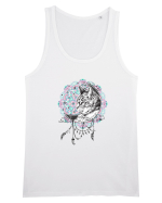Pisică în Lună Dreamcatcher Mandala Maiou Bărbat Runs