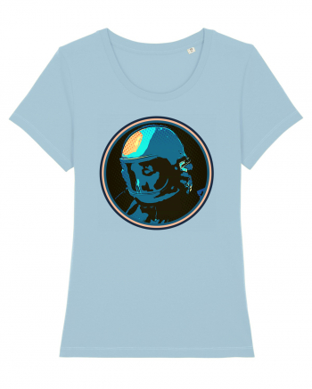 Retro Astronaut  Sky Blue