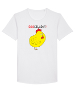 EGGcellent Tricou mânecă scurtă guler larg Bărbat Skater
