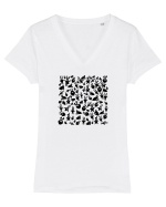 Black Bunnies Tricou mânecă scurtă guler V Damă Evoker
