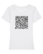 Black Bunnies Tricou mânecă scurtă guler larg fitted Damă Expresser