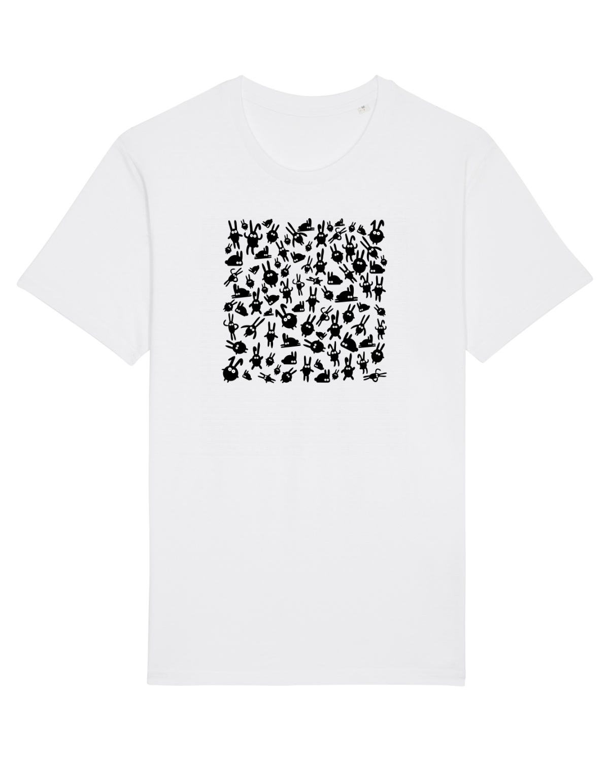 Tricou mânecă scurtă Unisex Rocker White