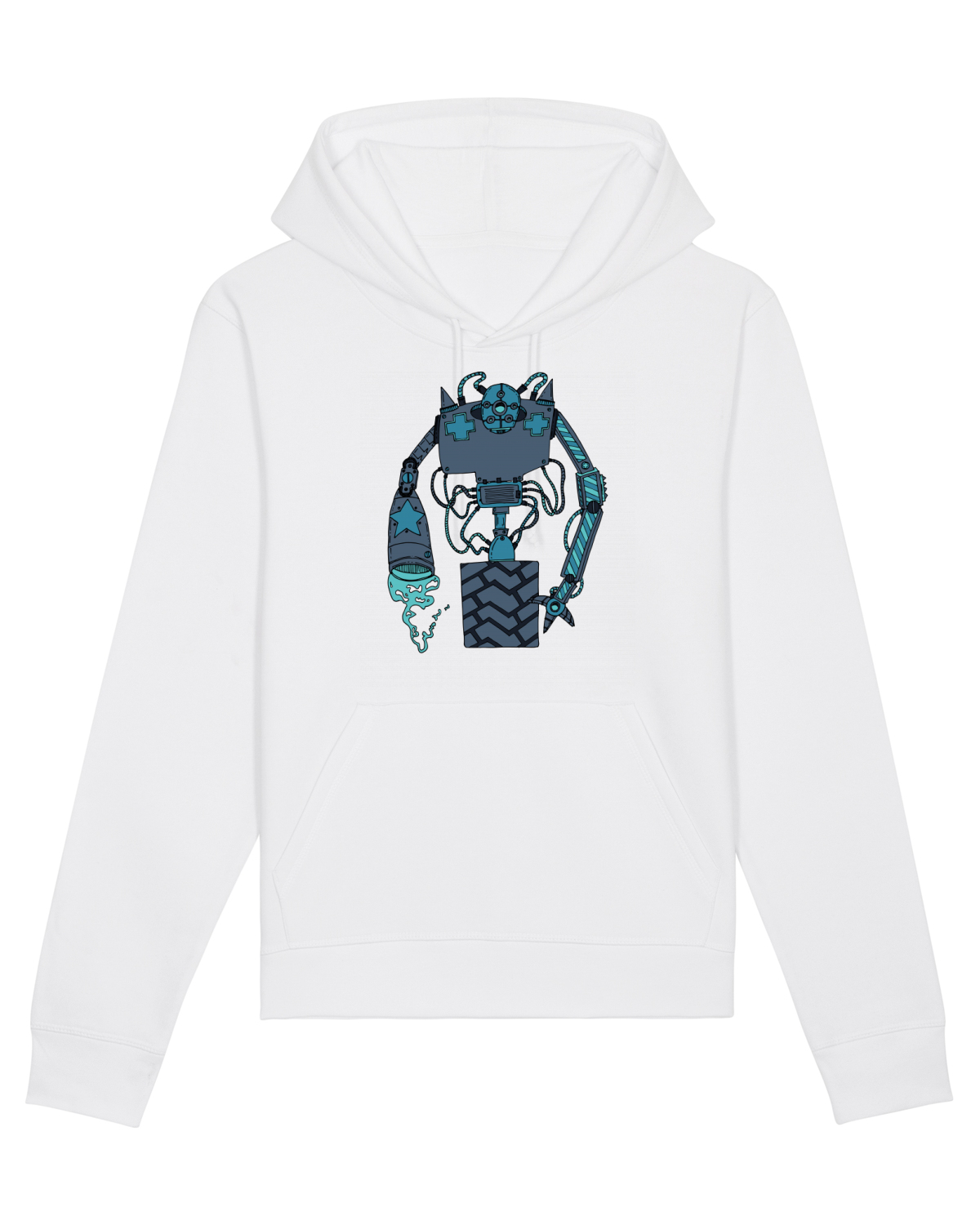 Hanorac Unisex Drummer White