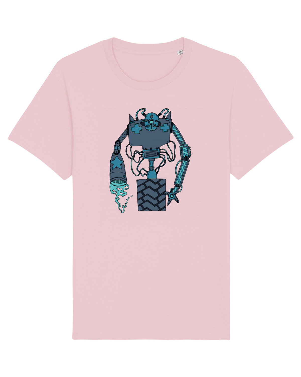 Tricou mânecă scurtă Unisex Rocker Cotton Pink