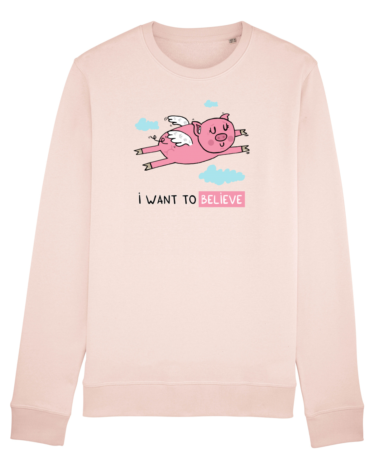 Bluză mânecă lungă Unisex Rise Candy Pink